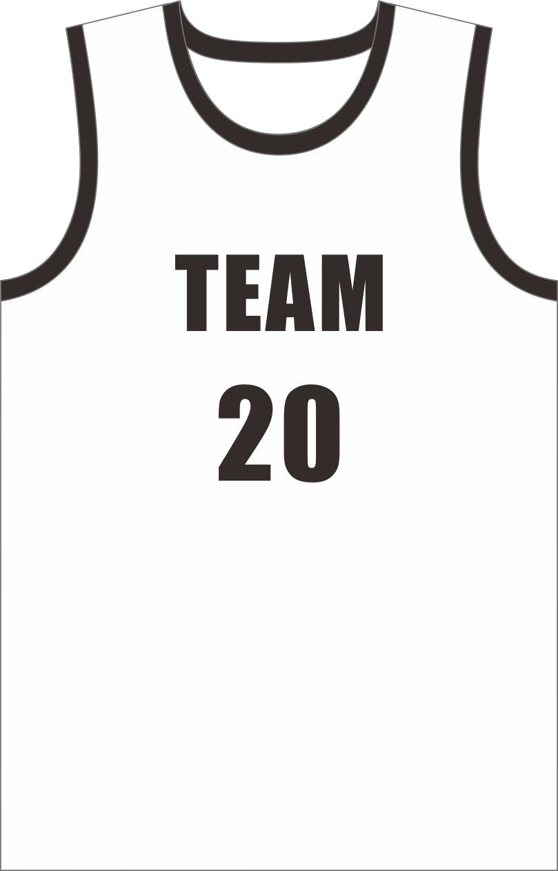 Style 10013 white mesh Basketball Uniforms