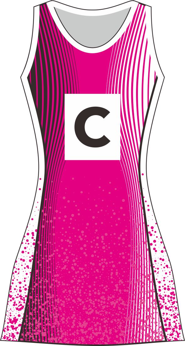Style 68652 Custom Netball Dresses | Free Logos & Team Name | Optional Bibs