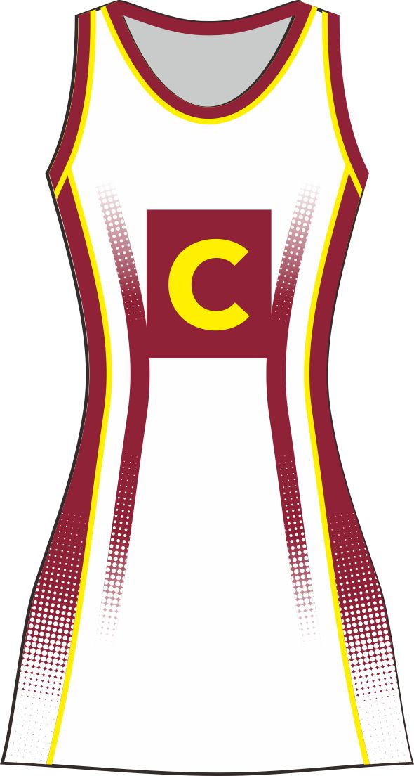 Style 68657 Custom Netball Dresses | Free Logos & Team Name | Optional Bibs