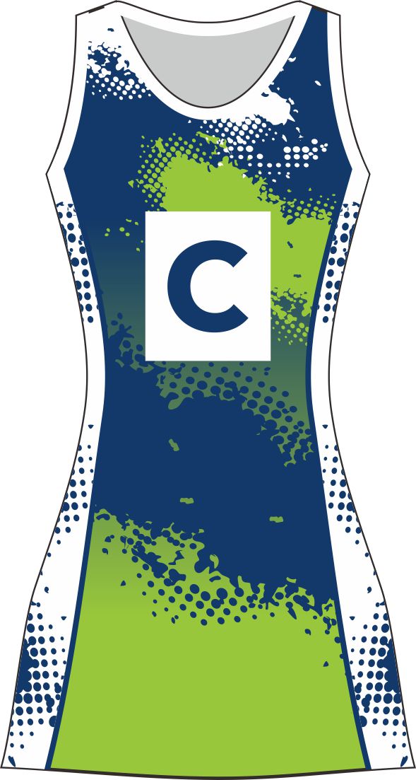 Style 68659 Custom Netball Dresses | Free Logos & Team Name | Optional Bibs