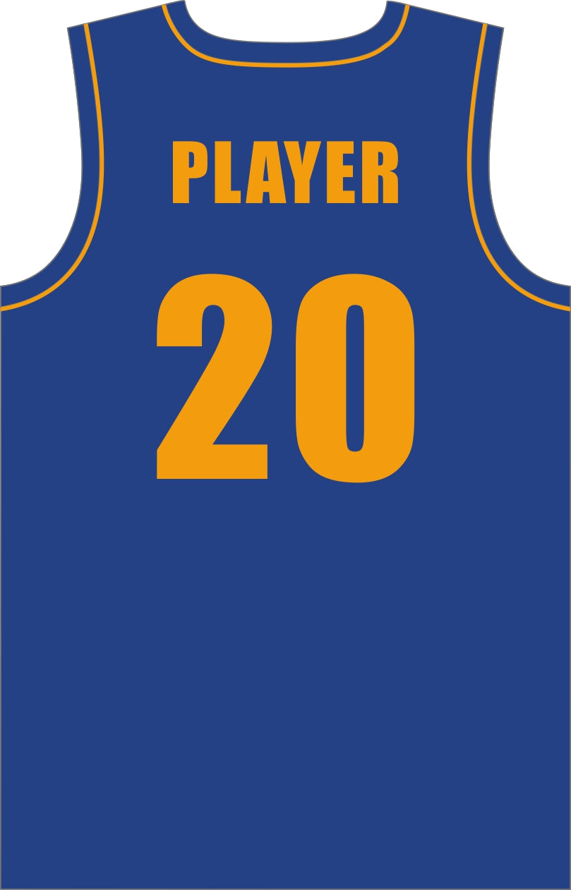 Style 10004 blue Mercerization Basketball Uniforms