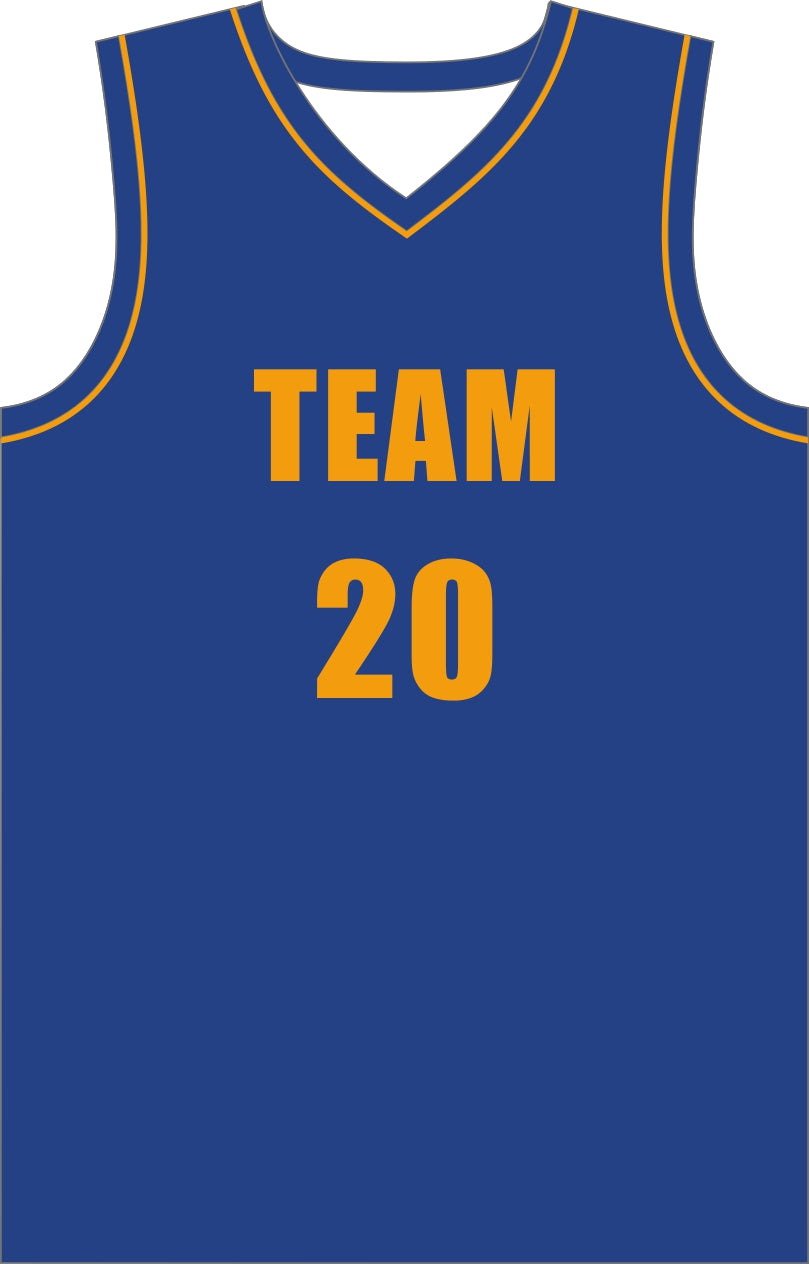 Style 10004 blue Mercerization Basketball Uniforms