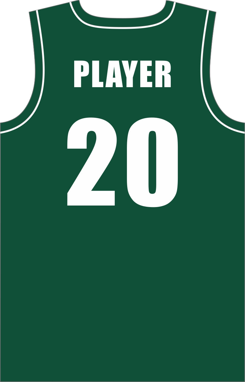 Style 10006 green Mercerization Basketball Uniforms