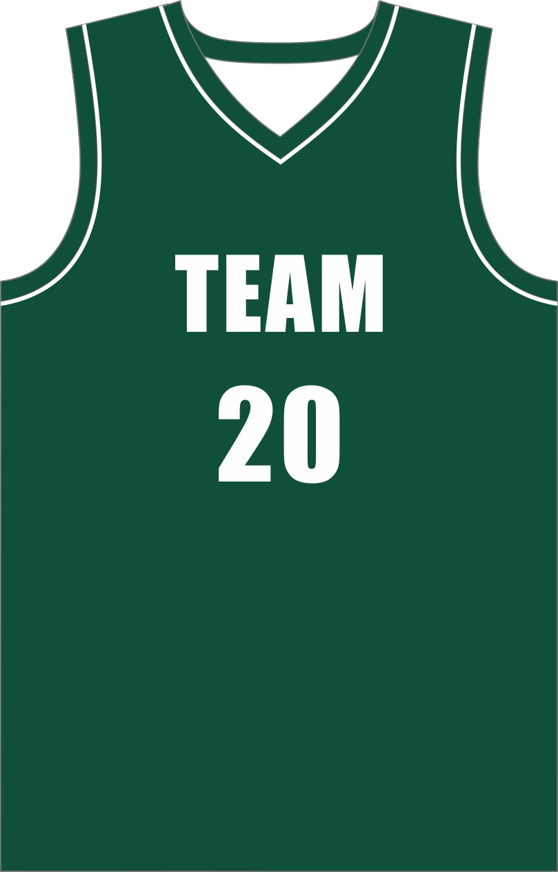 Style 10006 green Mercerization Basketball Uniforms