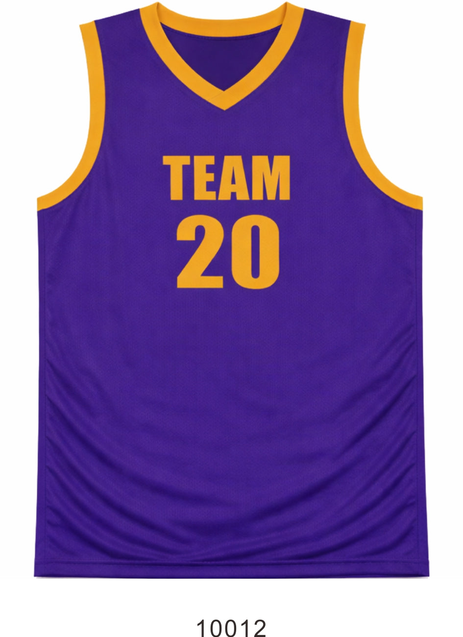 Style 10011 purple Mercerization Basketball Uniforms
