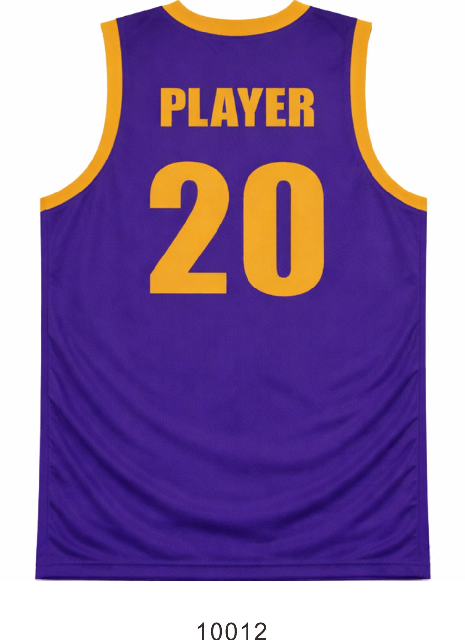 Style 10011 purple Mercerization Basketball Uniforms