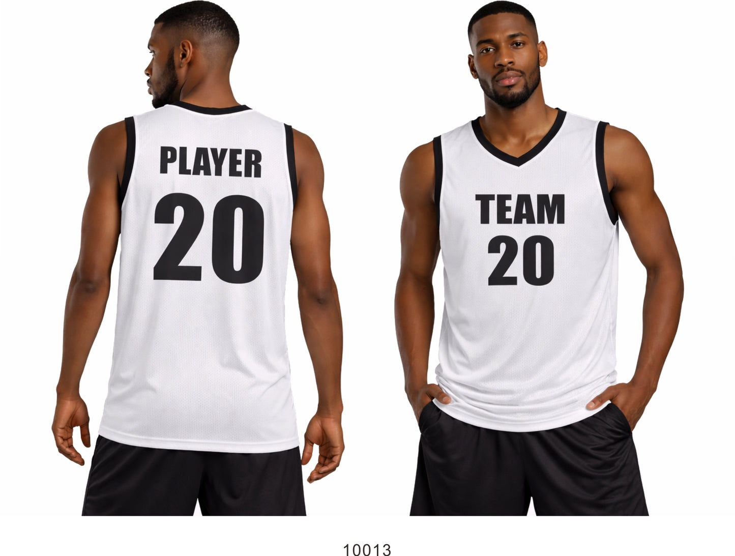Style 10013 white mesh Basketball Uniforms