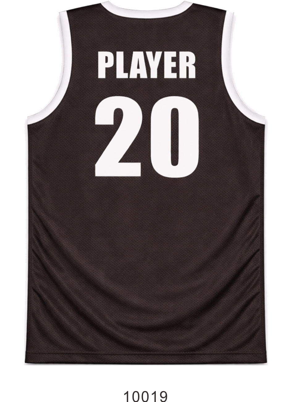 Style 10019 black mesh Basketball Uniforms