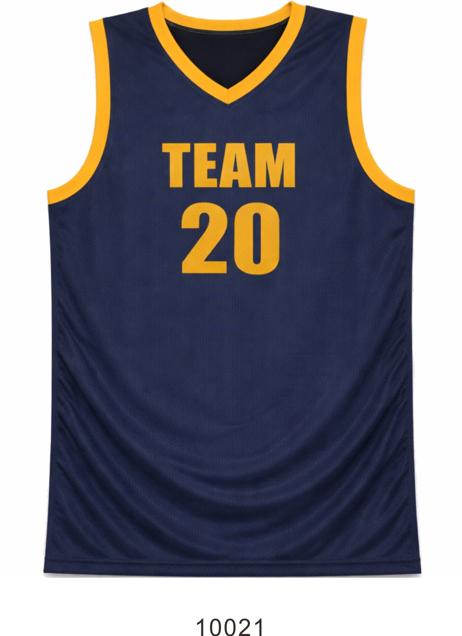 Style 10021 dark blue mesh Basketball Uniforms
