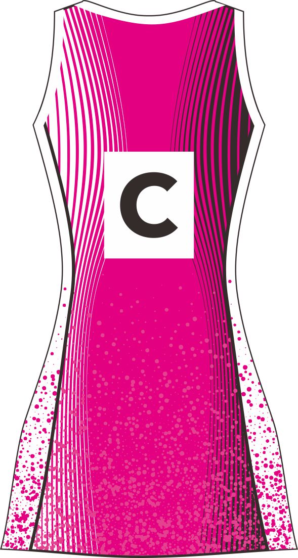 Style 68652 Custom Netball Dresses | Free Logos & Team Name | Optional Bibs