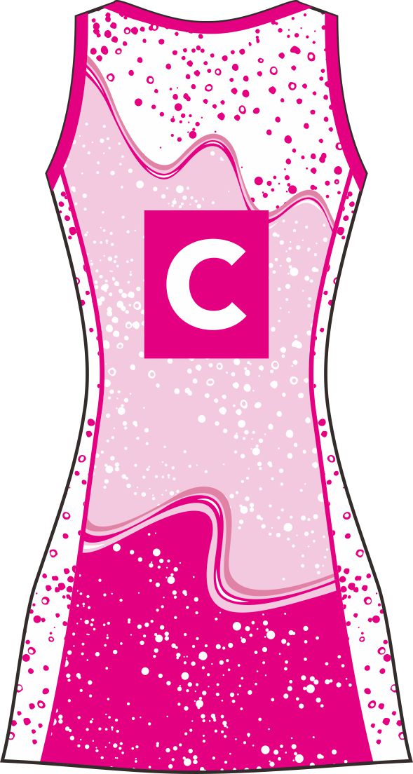 Style 68655 Custom Netball Dresses | Free Logos & Team Name | Optional Bibs