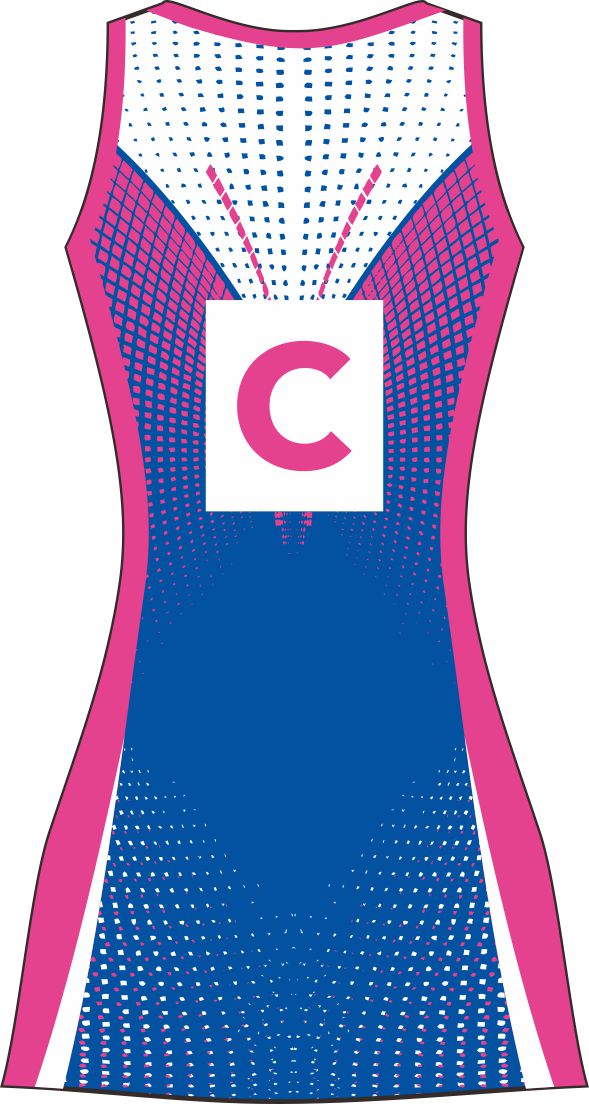 Style 68658 Custom Netball Dresses | Free Logos & Team Name | Optional Bibs