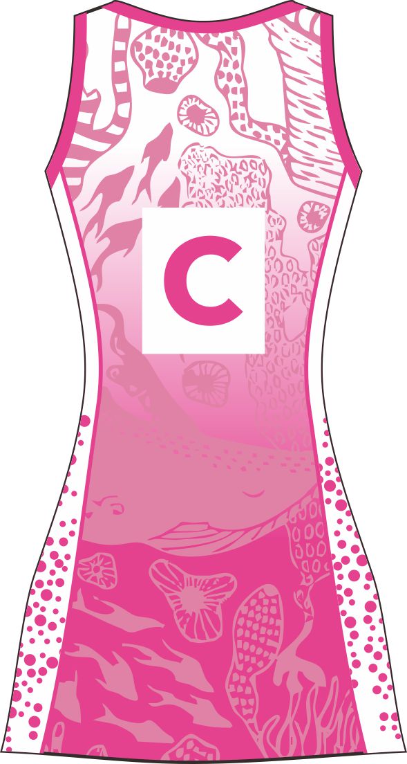 Style 68660 Custom Netball Dresses | Free Logos & Team Name | Optional Bibs