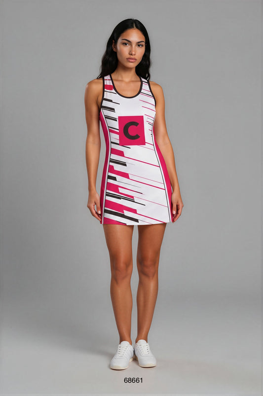 Style 68661 Custom Netball Dresses | Free Logos & Team Name | Optional Bibs