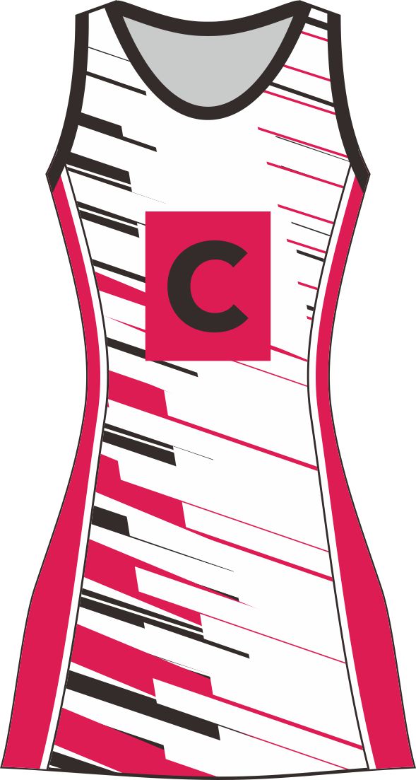 Style 68661 Custom Netball Dresses | Free Logos & Team Name | Optional Bibs