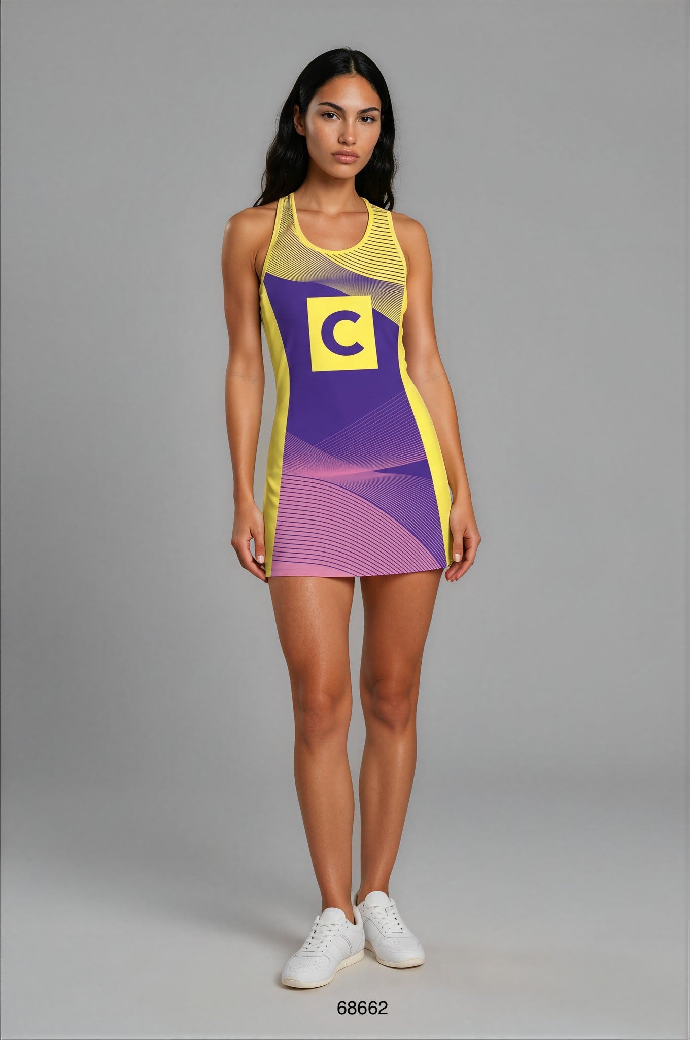 Style 68662 Custom Netball Dresses | Free Logos & Team Name | Optional Bibs