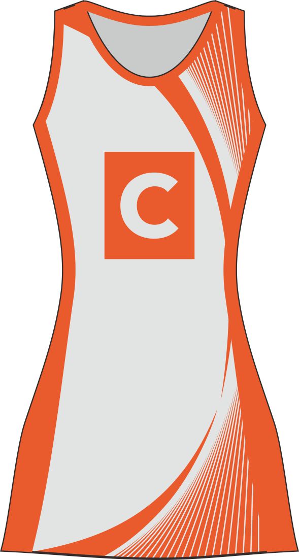 Style 68663 Custom Netball Dresses | Free Logos & Team Name | Optional Bibs
