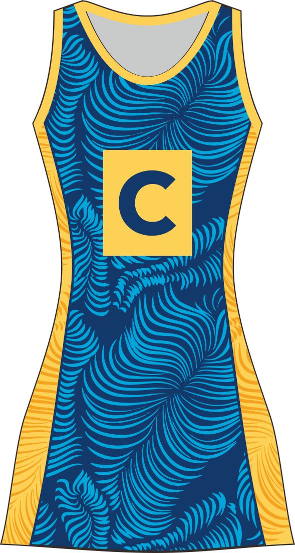 Style 68664 Custom Netball Dresses | Free Logos & Team Name | Optional Bibs