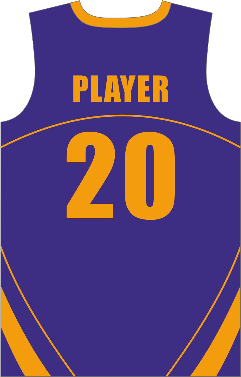 Style 801 purple/yellow Basketball Uniforms