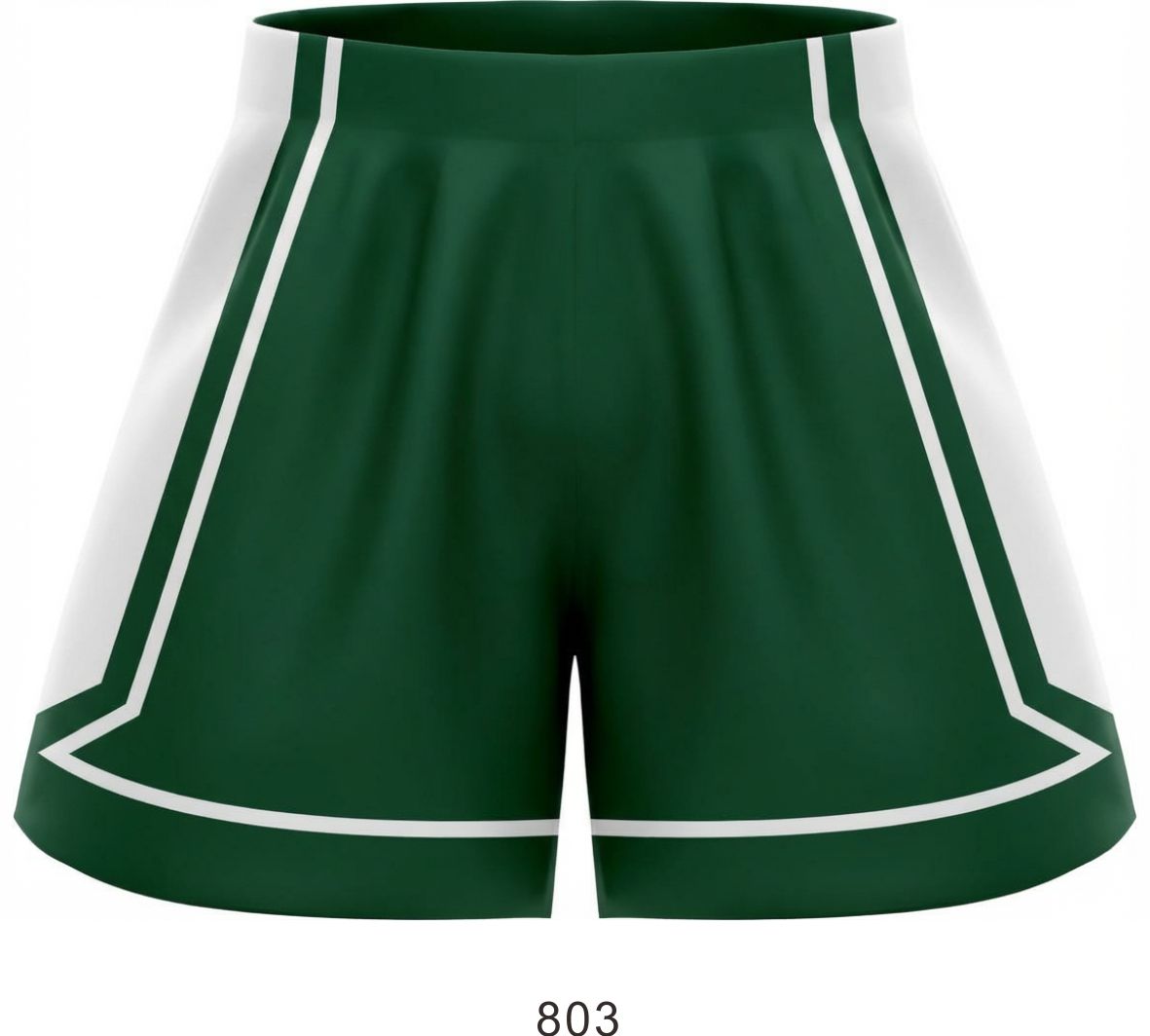 Style 803 green/white Basketball Uniforms