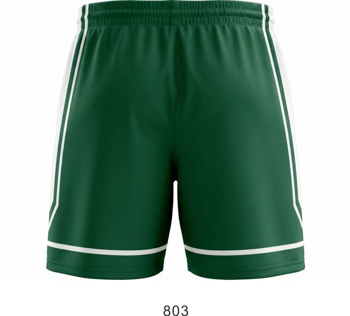 Style 803 green/white Basketball Uniforms