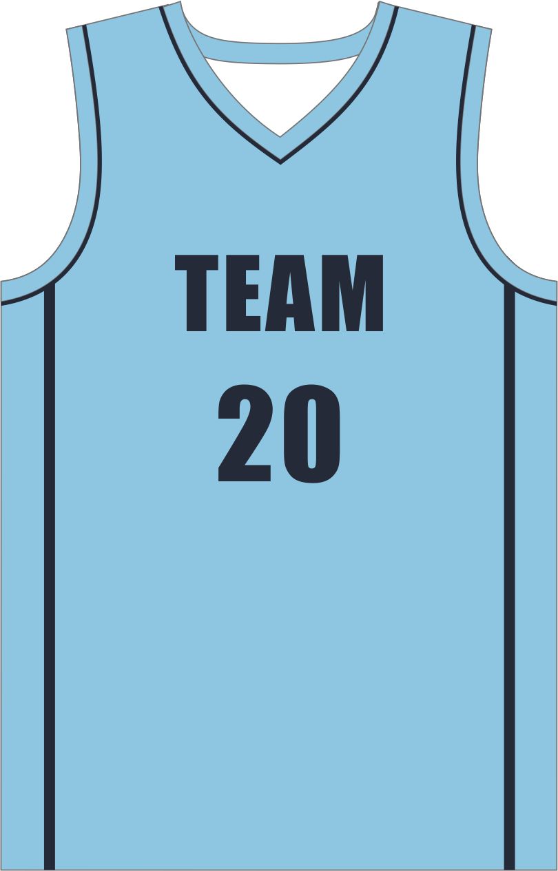 Style 807 blue/black Basketball Uniforms