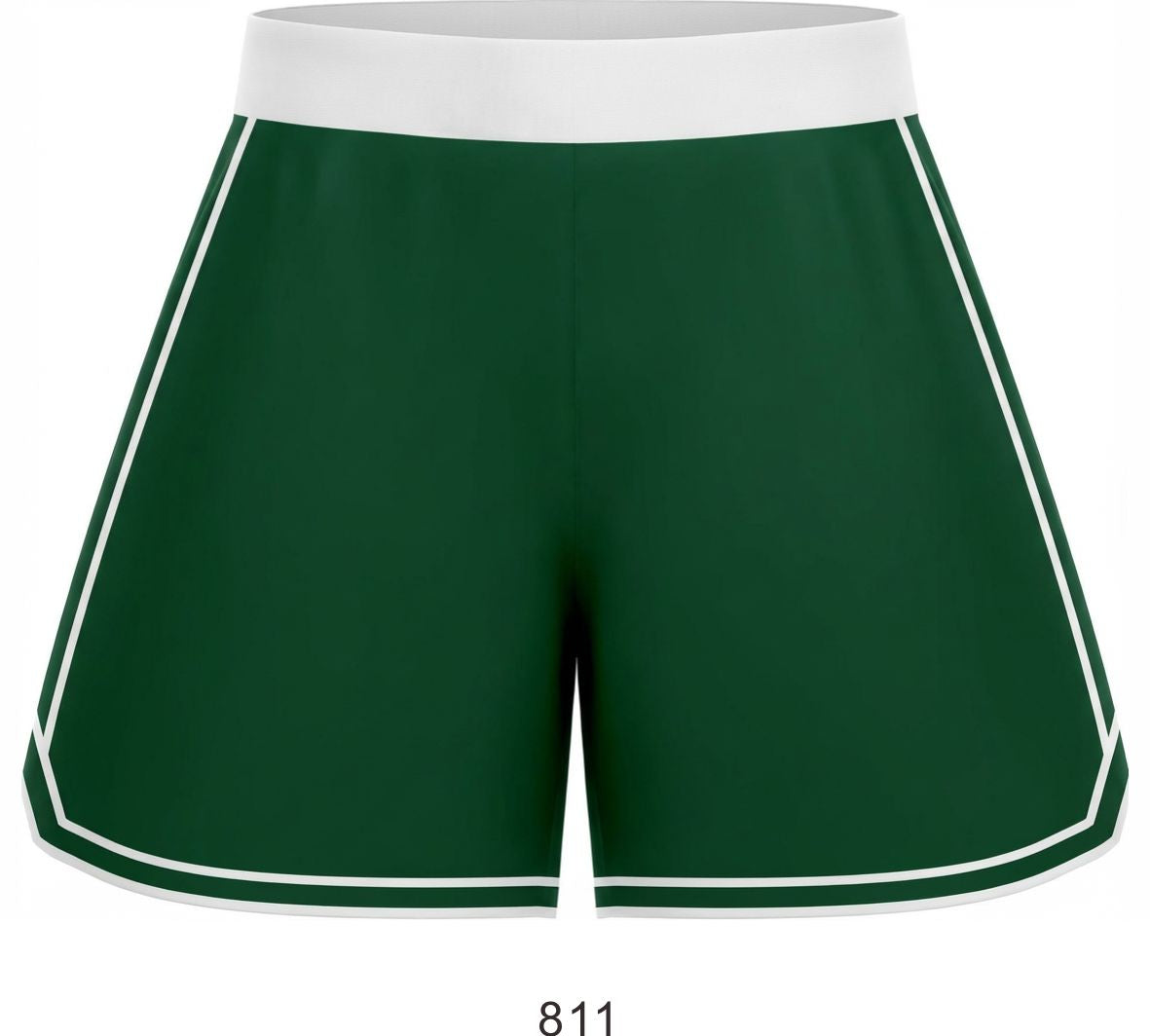 Style 811 green/white Basketball Uniforms
