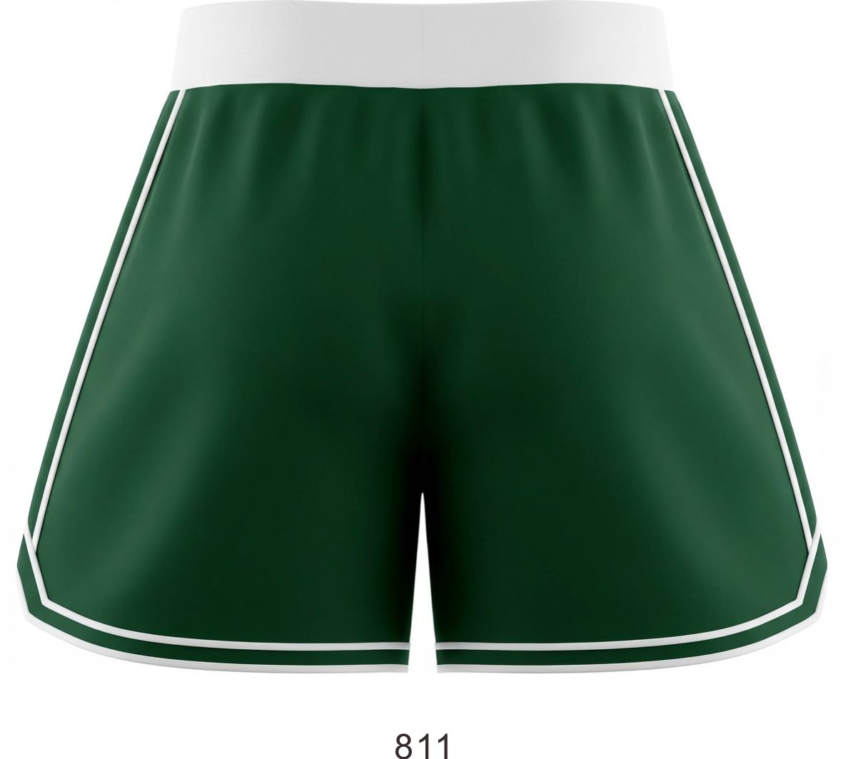 Style 811 green/white Basketball Uniforms