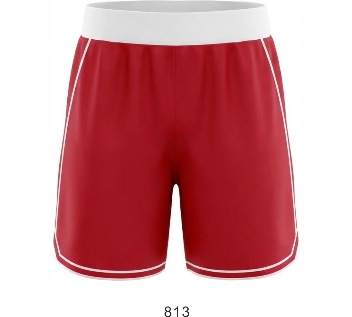Style 813 red/white Basketball Uniforms