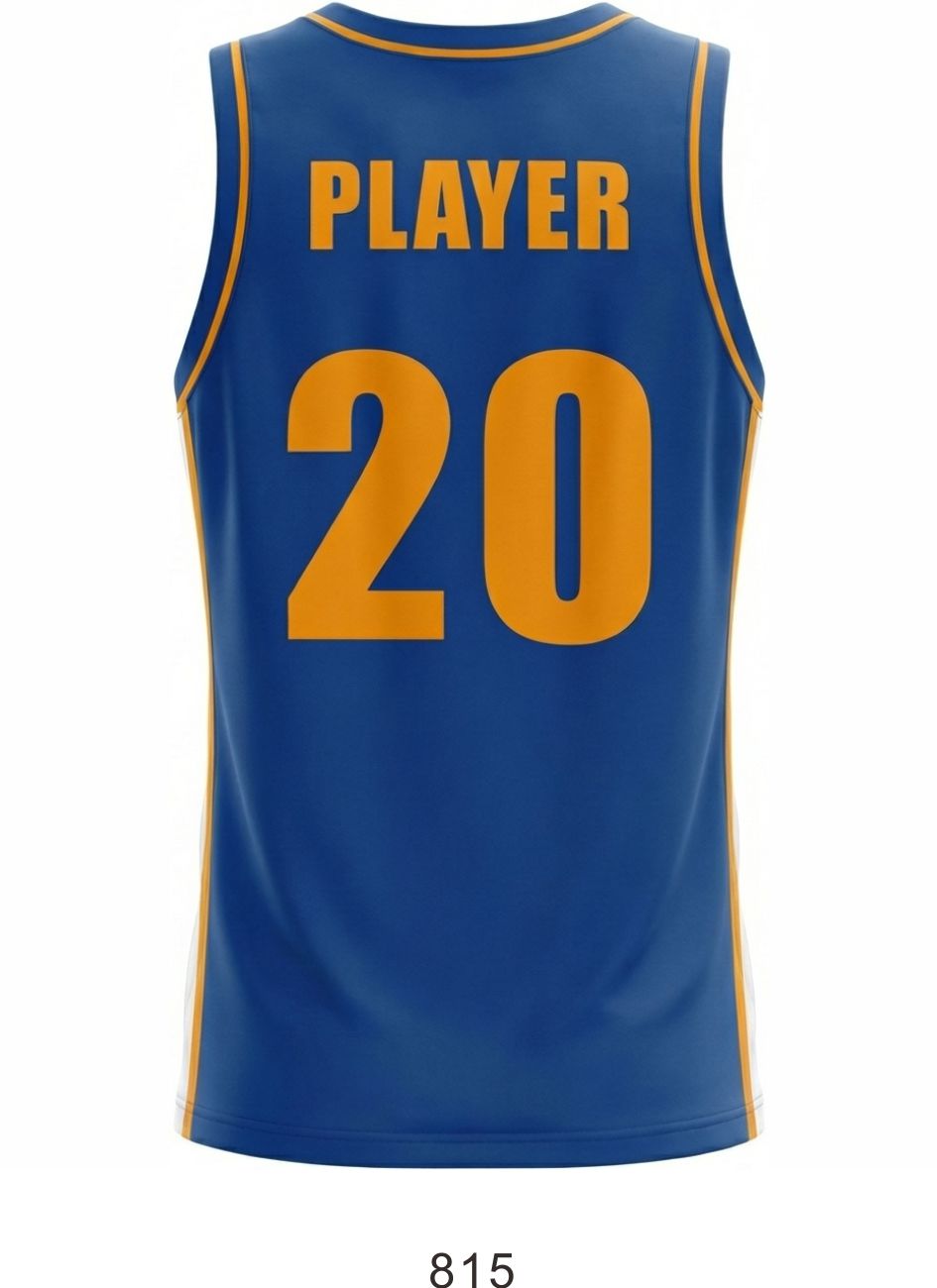 Style 815 blue/white Basketball Uniforms