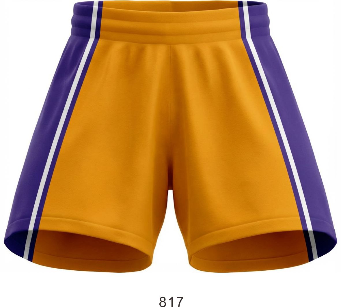 Style 817 gold/purple Basketball Uniforms