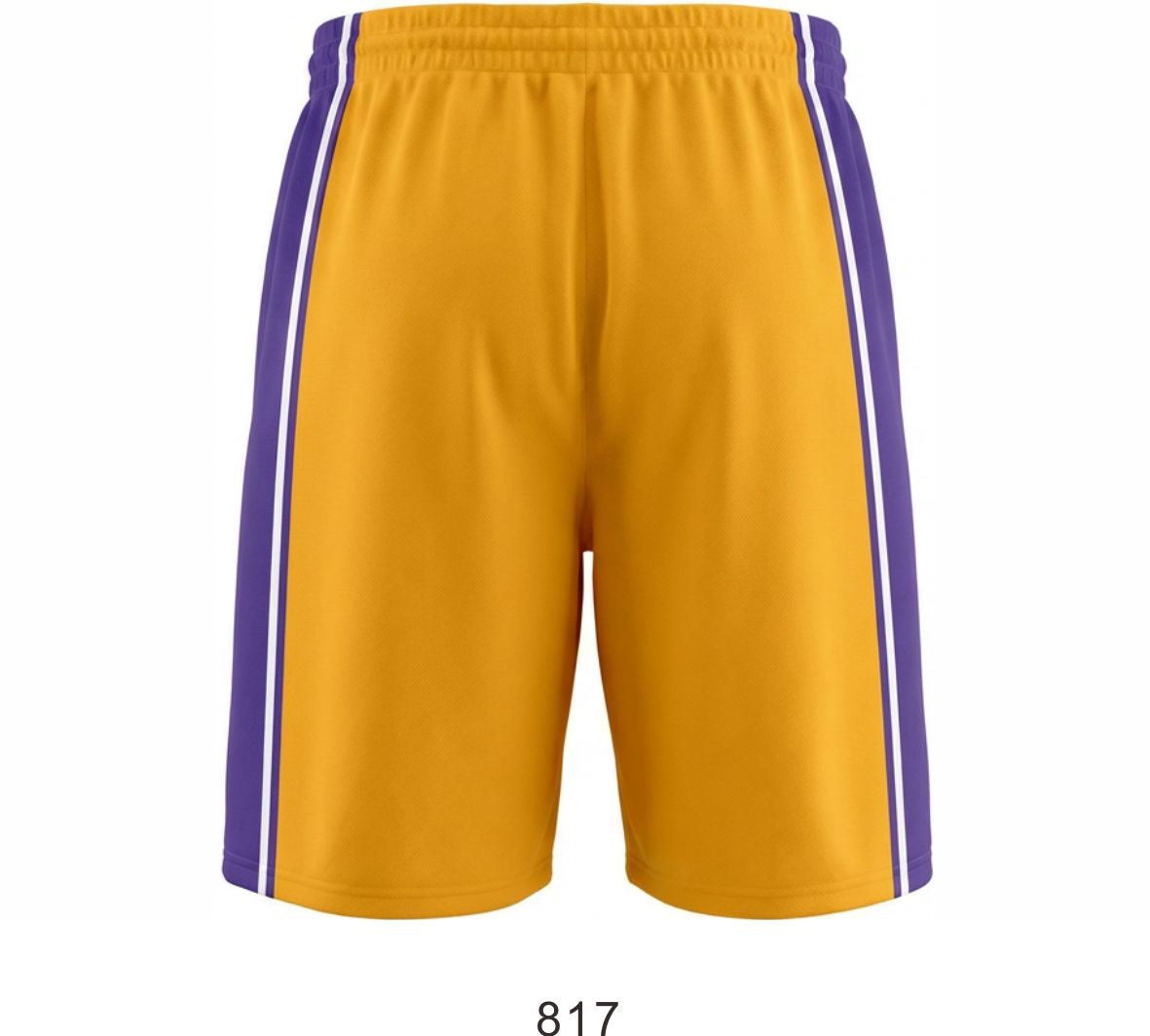 Style 817 gold/purple Basketball Uniforms