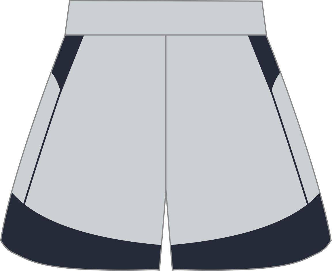 Style 819 grey/dark blue Basketball Uniforms