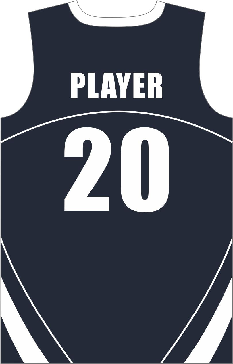 Style 821 Navy/white Dazzle Basketball Uniforms