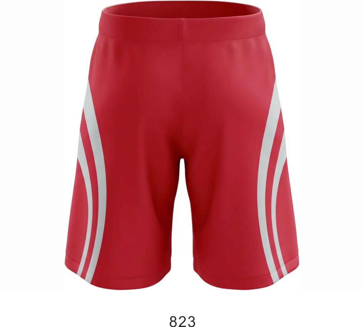 Style 823 red/grey Basketball Uniforms