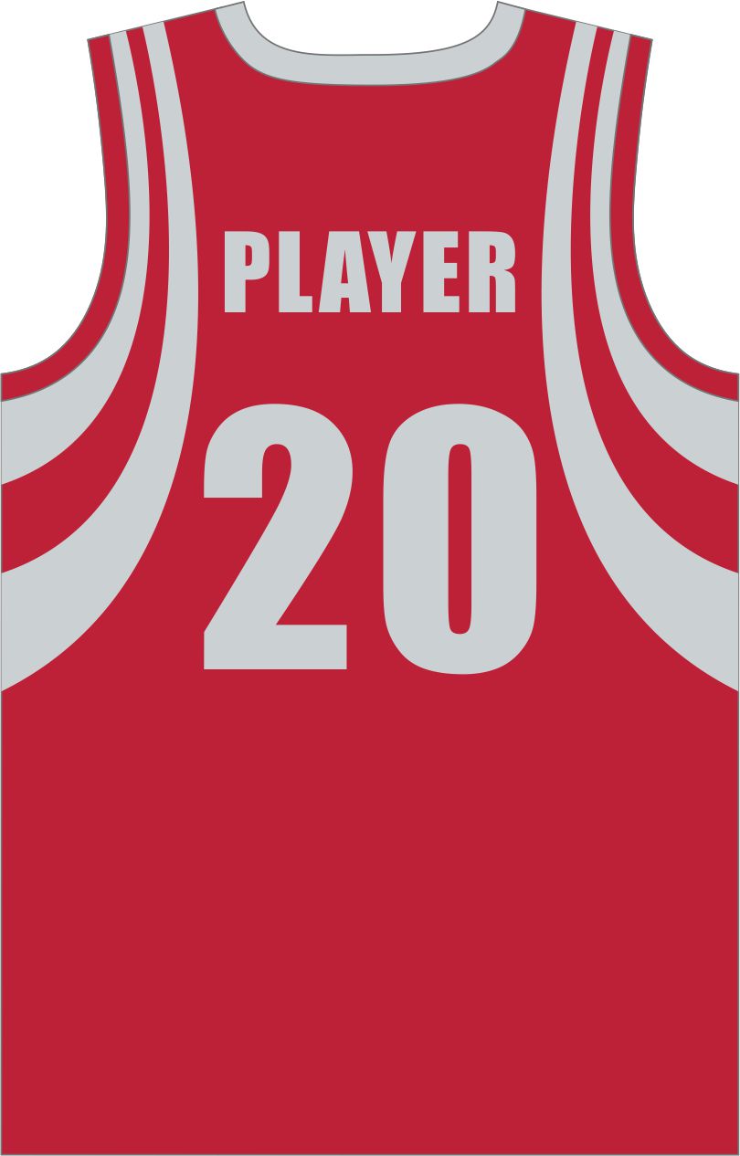 Style 823 red/grey Basketball Uniforms
