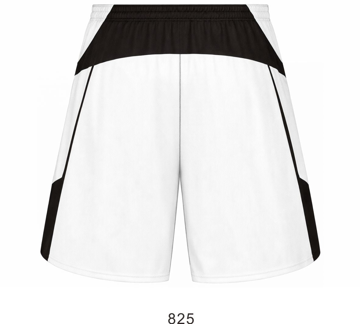 Style 825 black/white Basketball Uniforms