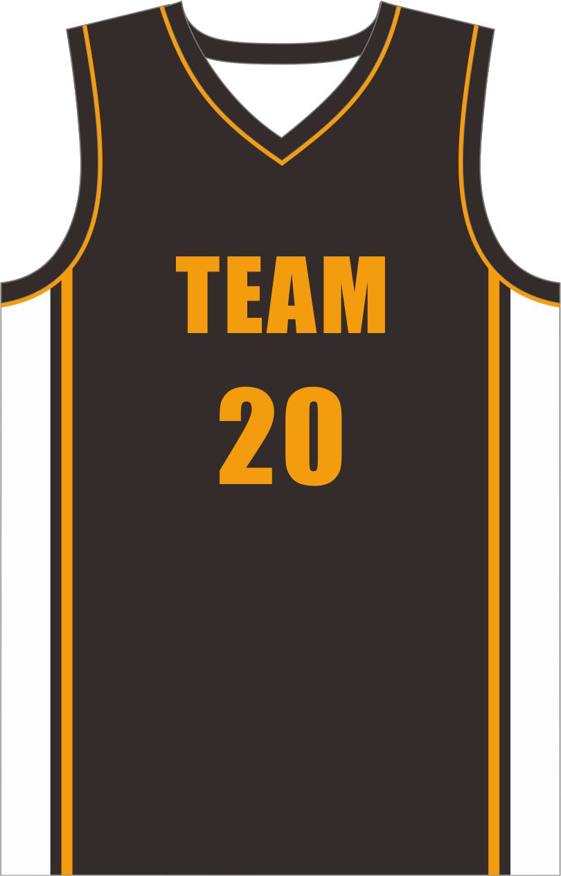Style 827 black/yellow Basketball Uniforms