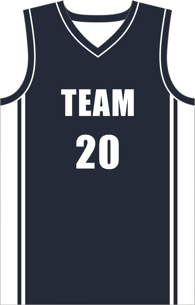 Style 829 blue/white Basketball Uniforms