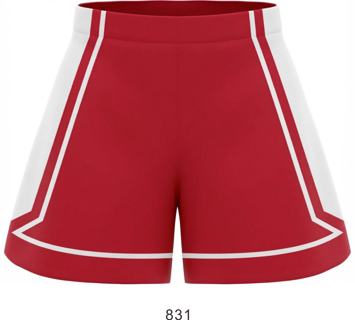 Style 831 red/white Basketball Uniforms