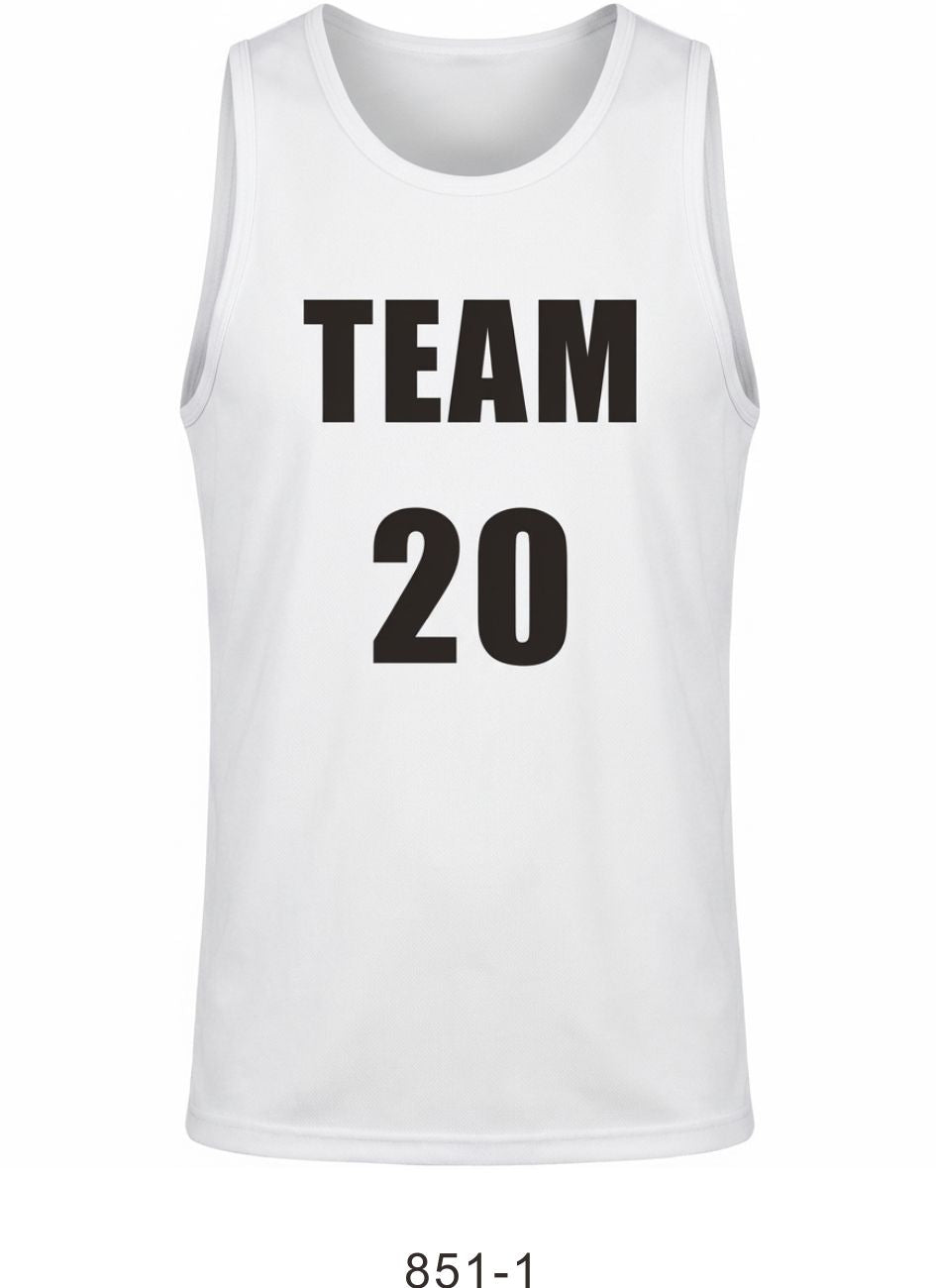 Style 851-1 white Basketball Uniforms