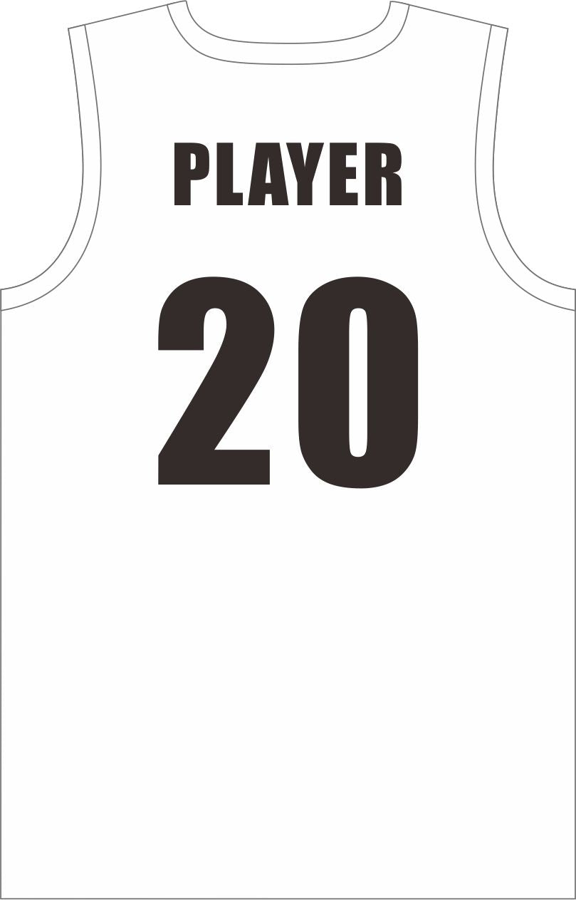 Style 851-1 white Basketball Uniforms