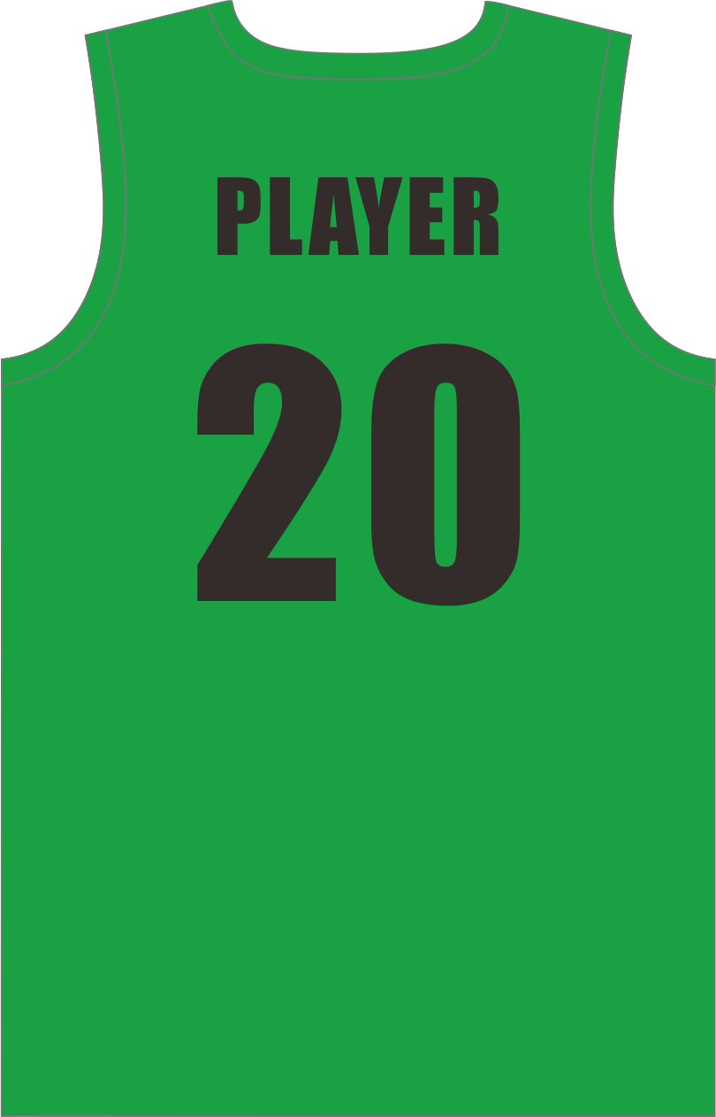 Style 851-11 green Basketball Uniforms