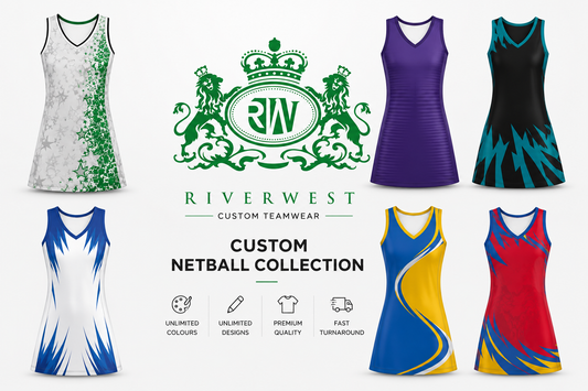Custom Netball Dresses Collection | Free Logos & Team Name | Optional Bibs